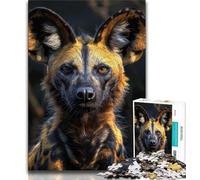 Adult Jigsaw Puzzles 1000 African Hyena 1000 Pieces for Teenagers,Perfect for Game Nights, Colorful Toy for Home Gift (size 38x26cm)