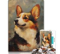 Adult Jigsaw Puzzles 1000 Animal Dachshund 1000 Piece Jigsaw,Challenging Family Activity Games DIY Toy for Home Wall Decor Gifts 38x26cm