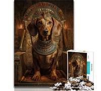 Adult Jigsaw Puzzles 1000 Animal Dachshund 1000 Piece Puzzle,Vibrant And Unique Design Relaxing & Challenging Puzzle Experience (size 38x26cm)