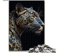 Adult Jigsaw Puzzles 1000 Animal Leopard, Suitable for Ages 14 And Up Home Decor Deal As Gifts for The Whole Family (Size 50x75cm)