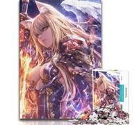 Adult Jigsaw Puzzles 1000 Anime Cat Girl 1000 Pieces for Teenagers,Perfect for Game Nights, Colorful Toy for Home Gift (size 75x50cm)