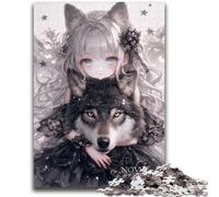 Adult Jigsaw Puzzles 1000 Anime Demon Girl for Educational Game Challenge Toy for Is Ideal As A Gift for The Whole Family 50x75cm