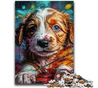 Adult Jigsaw Puzzles 1000 Art Labrador Teenager Puzzles,learning Educational Is Ideal As A Gift for The Whole Family (50x75cm)