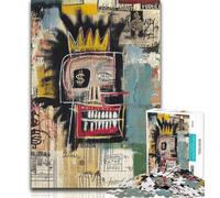 Adult Jigsaw Puzzles 1000 Basquiat in The Style Teenager Puzzles,Game Toys Every Piece Is Unique - Challenging Family Fun Game (size 75x50cm)