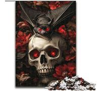 Adult Jigsaw Puzzles 1000 Bats And Skeletons, Elephant Toy Intellectual Game Birthday Present, Gifts, Wall Art for Ages 14+ (Size 26x38cm)