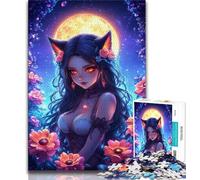Adult Jigsaw Puzzles 1000 Beautiful Anime Girl Puzzles for Adults,learning Educational for Is Ideal As A Gift for The Whole Family (size 75x50cm)