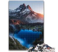 Adult Jigsaw Puzzles 1000 Beautiful Mountains And Lakes for Educational Game Challenge Toy for Is Ideal As A Gift for The Whole Family 26x38cm