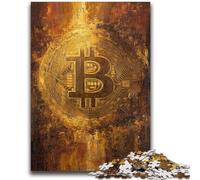 Adult Jigsaw Puzzles 1000 Bitcoin Logo Family Fun for Is Ideal As A Gift for The Whole Family for And Age 14 Years Up 50x75cm