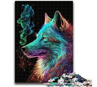 Adult Jigsaw Puzzles 1000 Black Wolf Challenging To Complete But Fun And Humorous Unique Birthday And Gifts 50x75cm