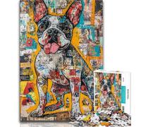 Adult Jigsaw Puzzles 1000 Boxer Dog 1000 Pieces for Adults,Family Activity Fun at Home Activities, Birthday Present,Travel Gifts 38x26cm
