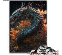 Adult Jigsaw Puzzles 1000 Brave Dragon, Brain Teaser For Wall Decoration Unique Birthday And Xmas Gifts for for Age 14 (Size 50x75cm)