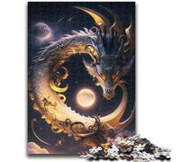 Adult Jigsaw Puzzles 1000 Brave Dragon for Educational Game Challenge Toy for Is Ideal As A Gift for The Whole Family 50x75cm