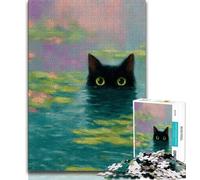 Adult Jigsaw Puzzles 1000 Cat Teenager Puzzles,Game Toys Every Piece Is Unique - Challenging Family Fun Game (size 75x50cm)