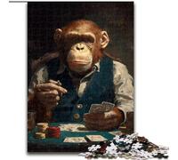Adult Jigsaw Puzzles 1000 Chimpanzee, Stress Reliever Difficult Challenge Secret Santa Gifts for Age 14 Years Up (Size50x75cm)