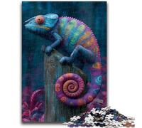 Adult Jigsaw Puzzles 1000 Color Chameleon for Educational Game Challenge Toy for Is Ideal As A Gift for The Whole Family 50x75cm