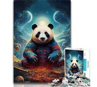 Adult Jigsaw Puzzles 1000 Colorful Art Panda 1000 Pieces for Adults,for Educational Game Challenge Toy Unique Home Decor And Gifts (size 75x50cm)