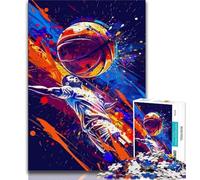 Adult Jigsaw Puzzles 1000 Colorful Basketball 1000 Pieces for Adults,Challenging Difficult Deal As Gifts for The Whole Family (size 75x50cm)