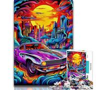 Adult Jigsaw Puzzles 1000 Colorful Sports Cars 1000 Pieces for Teenagers,Toys Educational Games Stress Relieving Unique Birthday And Gifts (size 75x50cm)