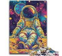 Adult Jigsaw Puzzles 1000 Colour Astronauts Brain Intelligence Challenge Addictive Toys Funny Gift for Ages 14+ 26x38cm