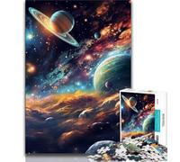 Adult Jigsaw Puzzles 1000 Colourful Universe 1000 Pieces for Teenagers,Perfect for Game Nights, Colorful Toy for Home Gift (size 75x50cm)