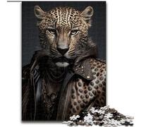 Adult Jigsaw Puzzles 1000 Cool Jaguar, Elephant Toy Intellectual Game Birthday Present, Gifts, Wall Art for Ages 14+ (Size 50x75cm)