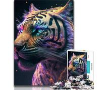 Adult Jigsaw Puzzles 1000 Cosmic Tiger Puzzles for Adults,learning Educational for Is Ideal As A Gift for The Whole Family (size 75x50cm)