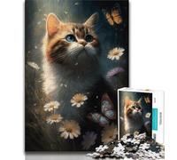 Adult Jigsaw Puzzles 1000 Cute Kitten 1000 Pieces for Teenagers,Perfect for Game Nights, Colorful Toy for Home Gift (size 75x50cm)
