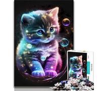 Adult Jigsaw Puzzles 1000 Cute Universe Kitten Puzzles for Adults,learning Educational for Is Ideal As A Gift for The Whole Family (size 75x50cm)