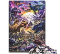 Adult Jigsaw Puzzles 1000 Dinosaur Tyrannosaurus Family Fun for Is Ideal As A Gift for The Whole Family for And Age 14 Years Up 26x38cm