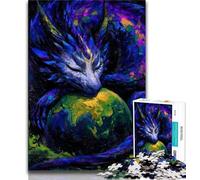 Adult Jigsaw Puzzles 1000 Dragon And Earth 1000 Pieces for Adults,is Ideal As Gifts for The Whole Family Suitable for And 14 26x38cm