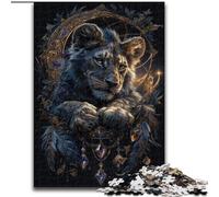 Adult Jigsaw Puzzles 1000 Dream Catching Net Lion, Elephant Toy Intellectual Game Birthday Present, Gifts, Wall Art for Ages 14+ (Size 26x38cm)
