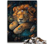 Adult Jigsaw Puzzles 1000 Dream Catching Net Lion for Educational Game Challenge Toy for Is Ideal As A Gift for The Whole Family 50x75cm