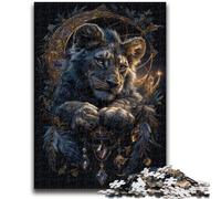 Adult Jigsaw Puzzles 1000 Dream Catching Net Lion for Educational Game Challenge Toy for Is Ideal As A Gift for The Whole Family 50x75cm