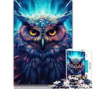 Adult Jigsaw Puzzles 1000 Dream Owl 1000 Pieces for Adults,Family Activity Fun at Home Activities, Birthday Present,Travel Gifts 38x26cm