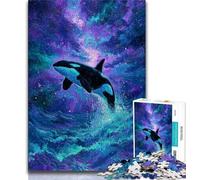 Adult Jigsaw Puzzles 1000 Dream Whale 1000 Pieces for Adults,Challenging Difficult Deal As Gifts for The Whole Family (size 75x50cm)