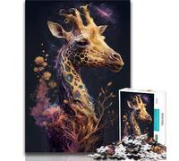 Adult Jigsaw Puzzles 1000 Fairy Tale Giraffe Puzzles for Adults,learning Educational for Is Ideal As A Gift for The Whole Family (size 38x26cm)