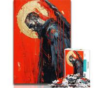 Adult Jigsaw Puzzles 1000 Fantasy Angel Knight,Help The Brain Exercise Addictive Toys to Cultivate Patience Artists Collection,Fine Art 38x26cm