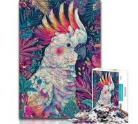 Adult Jigsaw Puzzles 1000 Fantasy Budgie 1000 Pieces for Adults,Family Activity Fun at Home Activities, Birthday Present,Travel Gifts 75x50cm
