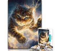 Adult Jigsaw Puzzles 1000 Fantasy Cat 1000 Pieces for Adults,for Educational Game Challenge Toy Unique Home Decor And Gifts (size 38x26cm)