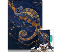 Adult Jigsaw Puzzles 1000 Fantasy Chameleon Teenager Puzzles,Stress Reliever Difficult Challenge Suitable for Desktop Decoration (size 38x26cm)