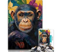 Adult Jigsaw Puzzles 1000 Fantasy Chimpanzee 1000 Pieces for Adults,Challenging Difficult Deal As Gifts for The Whole Family (size 75x50cm)