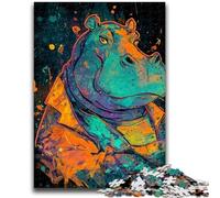 Adult Jigsaw Puzzles 1000 Fantasy Hippo 1000 Pieces for Adults,Family Activity Fun at Home Activities, Birthday Present,Travel Gifts (38x26cm)