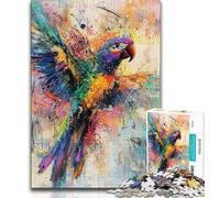 Adult Jigsaw Puzzles 1000 Fantasy Parrot,Help The Brain Exercise Addictive Toys to Cultivate Patience Perfect Decoration (38x26cm)