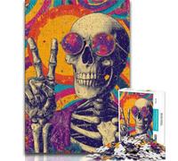 Adult Jigsaw Puzzles 1000 Fantasy Skeleton 1000 Pieces for Teenagers,Toys Educational Games Stress Relieving Unique Birthday And Gifts (size 75x50cm)