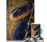 Adult Jigsaw Puzzles 1000 Fantasy Snake Teenager Puzzles,Stress Reliever Difficult Challenge Suitable for Desktop Decoration (size 75x50cm)