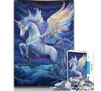 Adult Jigsaw Puzzles 1000 Fantasy Unicorn 1000 Pieces for Adults,is Ideal As Gifts for The Whole Family Suitable for And 14 26x38cm