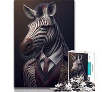 Adult Jigsaw Puzzles 1000 Fantasy Zebra Fancy Suit 1000 Pieces for Teenagers,Perfect for Game Nights, Colorful Toy for Home Gift (size 75x50cm)
