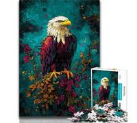 Adult Jigsaw Puzzles 1000 Flower Eagle Teenager Puzzles,learning Educational Is Ideal As A Gift for The Whole Family 75x50cm