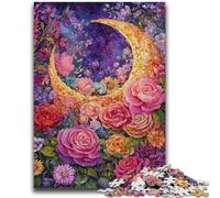 Adult Jigsaw Puzzles 1000 Flowers Moon Brain Intelligence Challenge Addictive Toys Funny Gift for Ages 14+ 50x75cm