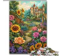 Adult Jigsaw Puzzles 1000 Flowers Sunflower, for Ages 14 And over Each Piece Is Unique - Fun And Challenging Game for The Whole Family Good Gift (size 50x75cm)